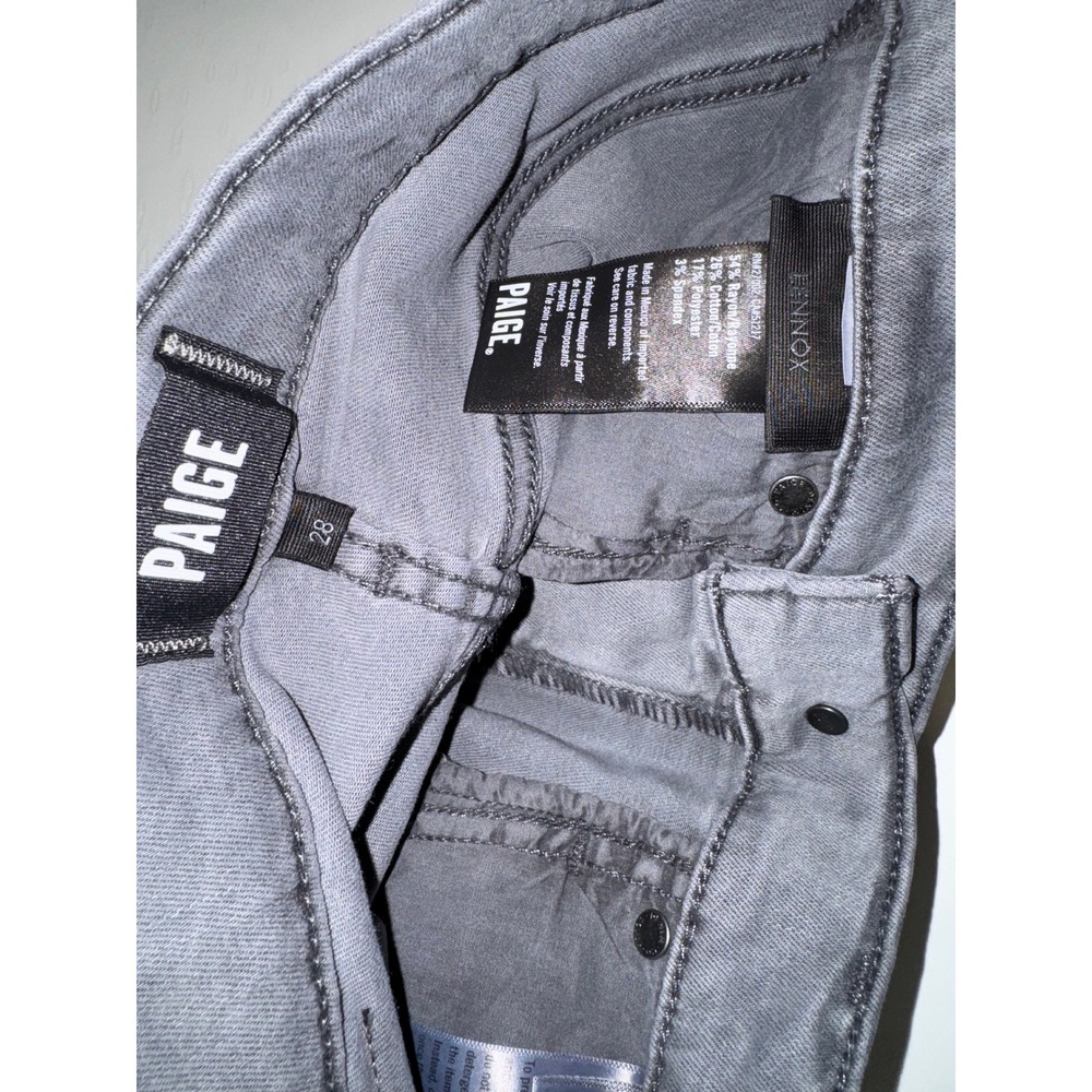 Paige Lennox Slim Transcend Grey Jeans Mens 28 NWT - Picture 6 of 8